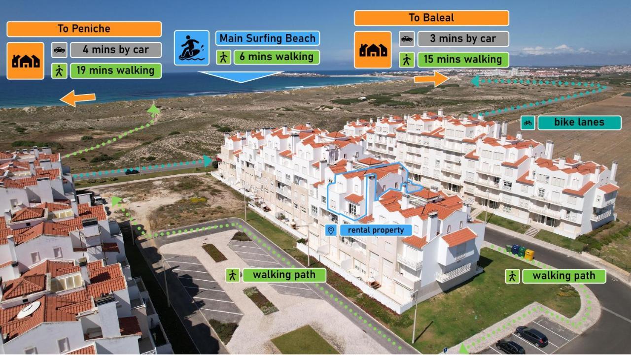 Baleal Beachfront Duplex Peniche Bagian luar foto