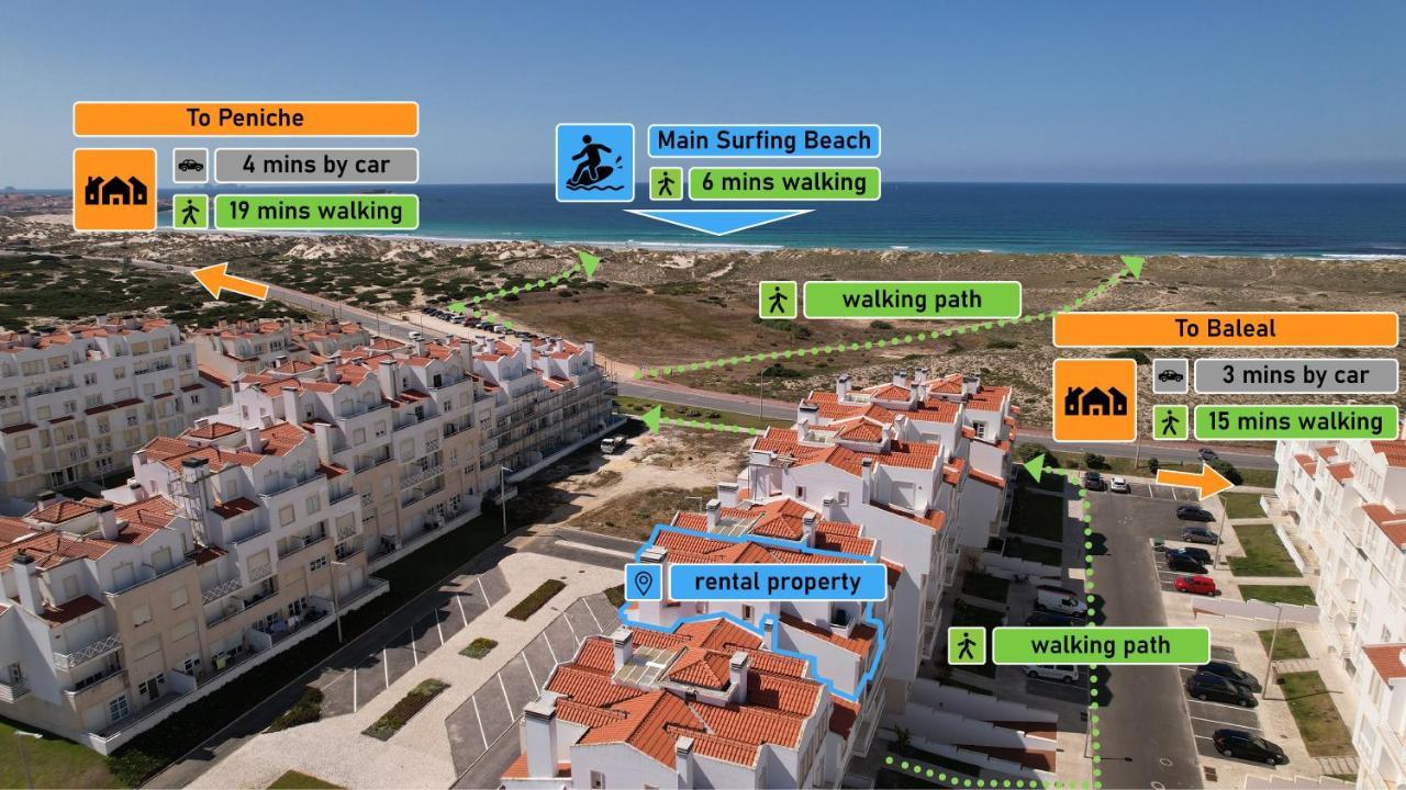Baleal Beachfront Duplex Peniche Bagian luar foto